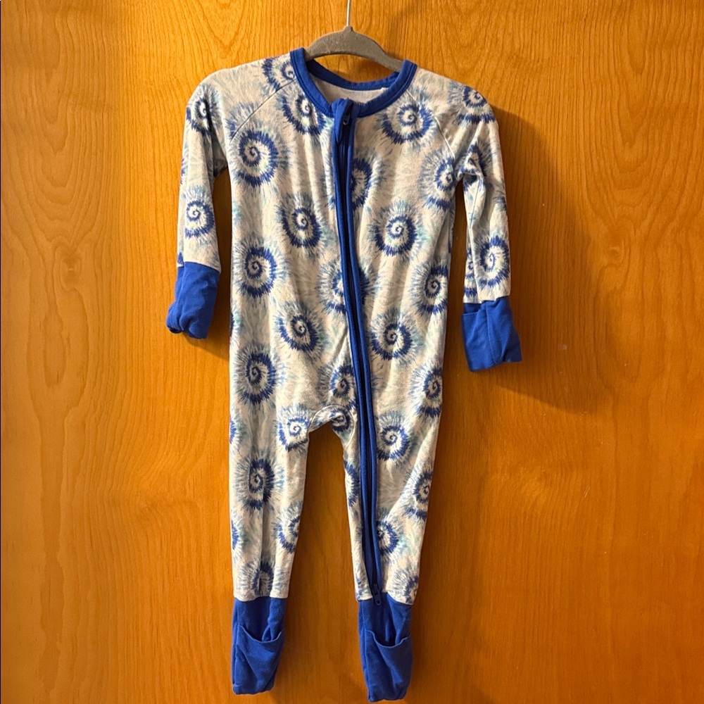 Blue Spiral Kids One Piece. Size 3-6 mo.
